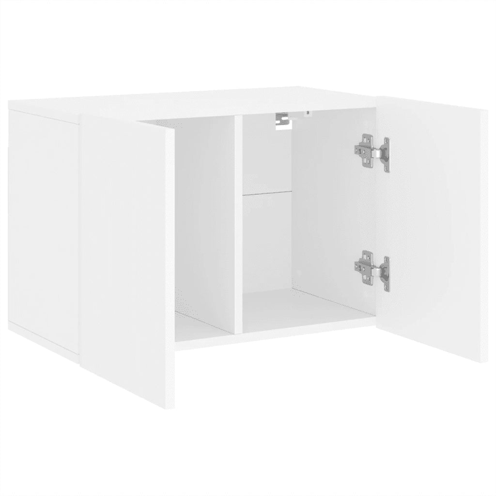 Mobile TV a Parete-Mobile TV a Muro Bianco 60x30x41 cm