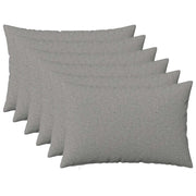 Federa 6 pz HEERLEN Grigio Nuvola 50 x 70 cm Tessuto 911234