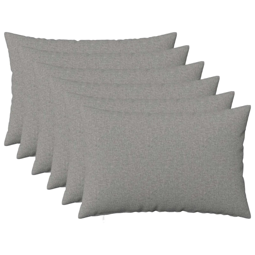Federa 6 pz HEERLEN Grigio Nuvola 50 x 70 cm Tessuto 911234