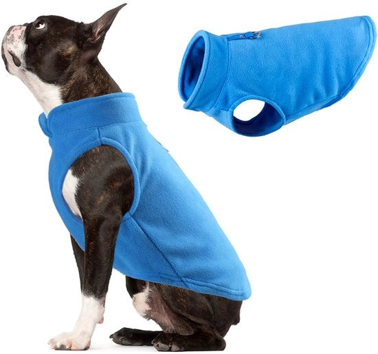 Abbigliamento per animali domestici, vestiario per cani, pelle di fleece spessa e liscia, accessori per animali domestici, blu XL