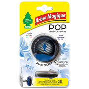 POP Profumatore Auto Solido, Durata Fino a 30 Giorni,Italiano, 1 Pezzo, Blue Velvet, Arbre Magique