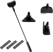 Set di pulizia per acquario con 3-in-1 attrezzo e asta rimovibile - Ideale per la pulizia del vetro e l'installazione - Incluso spazzolino per alghe