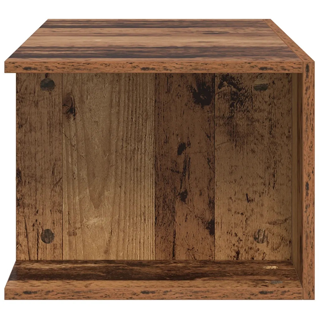 vidaXL Mobile Porta TV con LED Legno Antico 90x39x30 cm Multistrato