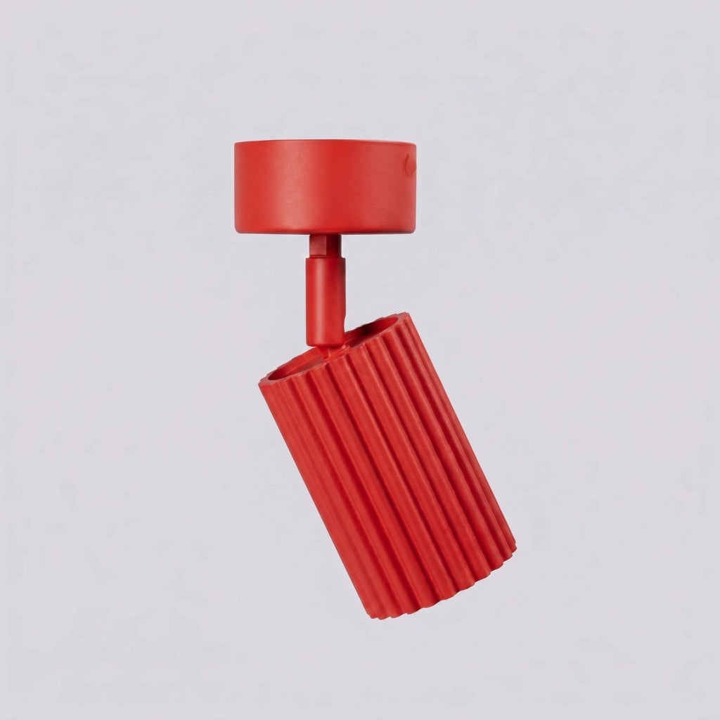 Plafoniera KARBON 1 rosso