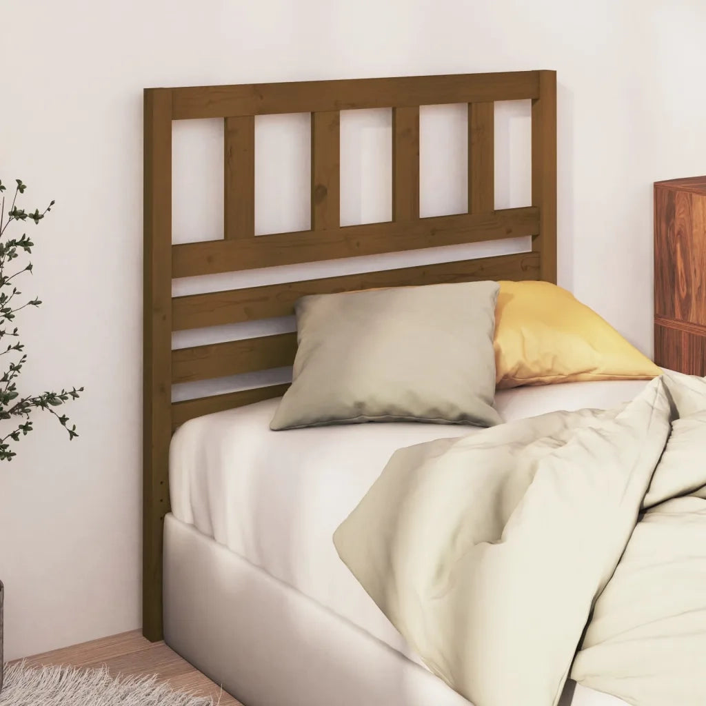 Testiera per Letto Miele 106x4x100 cm in Legno Massello di Pino cod mxl 29898