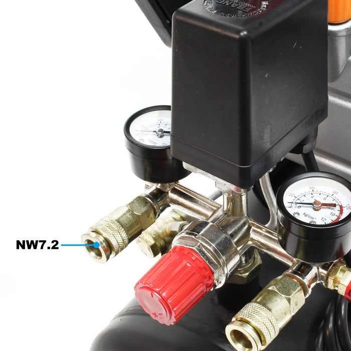 Compressore da 24 litri con set di 13 accessori pistola di soffiaggio pistola spruzzo