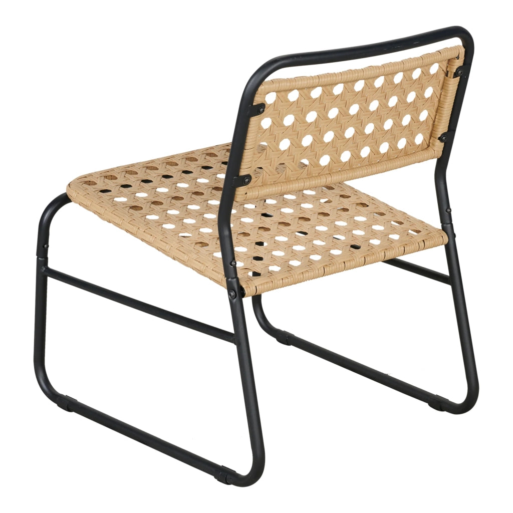 Set da bistrot con tavolino e 2 sedie beige e nere 03_0009406
