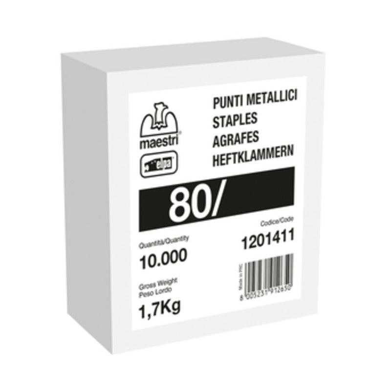MAESTRI PUNTI SPILLATRICE  80/10 10000 PZ GALVA