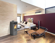 1pz stufa pellet 10,1 kw king 12 round antracite cod:ferx.93061