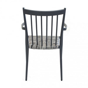 Sedia Martinica Impilabile 55x57x86 h cm in Alluminio Antracite