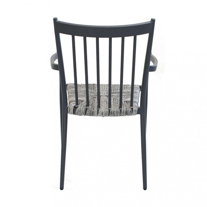 Sedia Martinica Impilabile 55x57x86 h cm in Alluminio Antracite