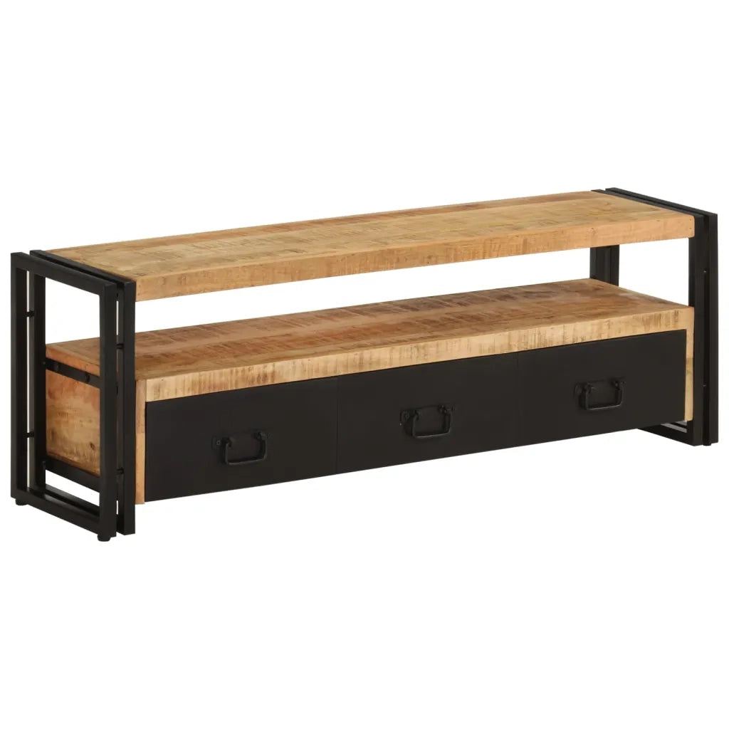 Mobile Porta TV 120x30x40 cm in Legno Massello di Mango 338466