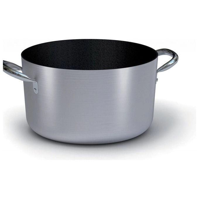 Ballarini 2018.4 Linea 2000 Casseruola Media Antiaderente con 2 Manici in Acciaio Inox Diametro 40 cm Altezza 22.5 cm colore Nero