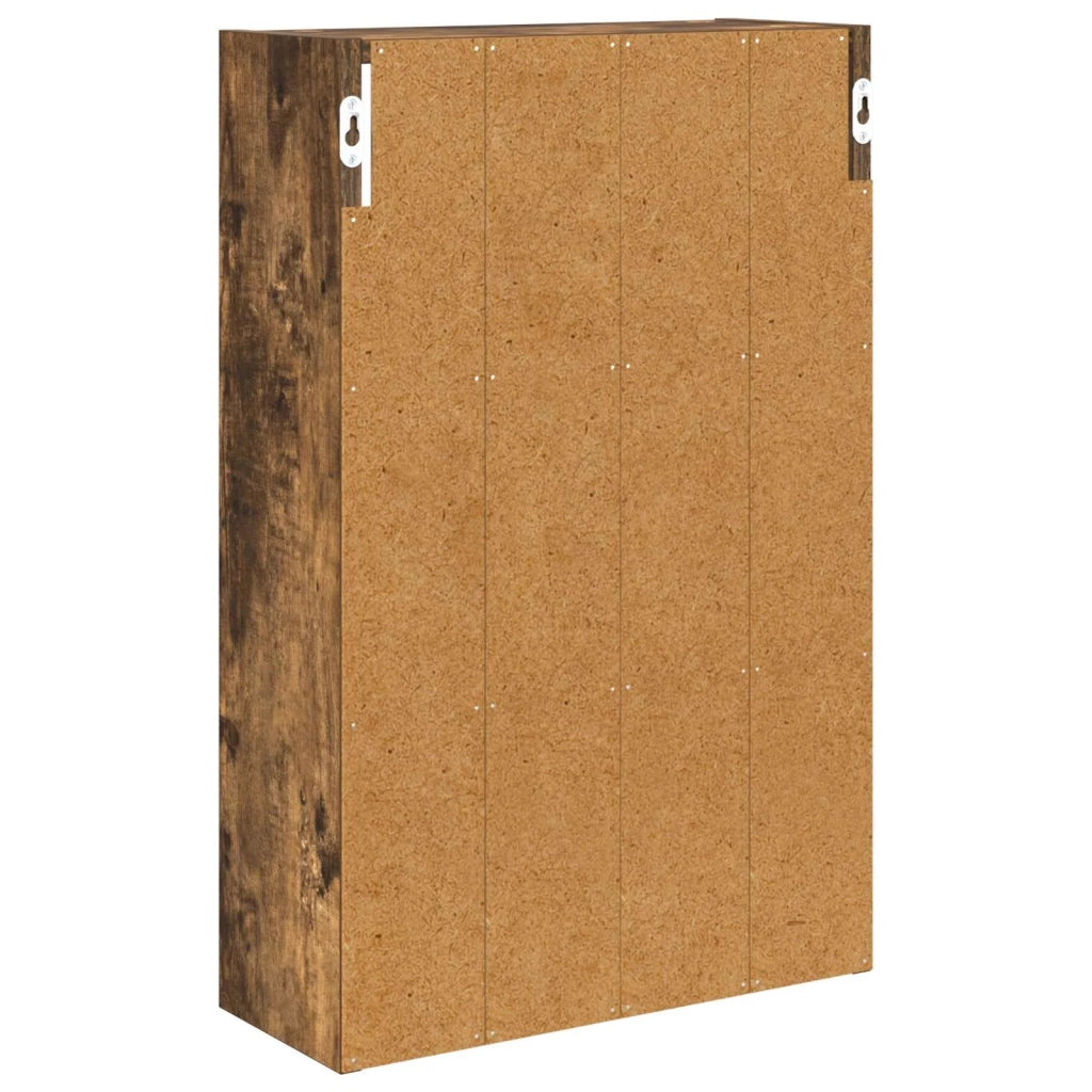 Armadio da bagno a muro Quercia Affumicata 40 x 16 x 62,5 cm 889371