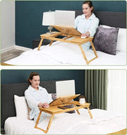 Tavolo da notte per letto, tavolo da notte pieghevole, tavolo da lavoro per letto, tavolo da notte con gambe pieghevoli, 89D x 35L x 29A centimetri