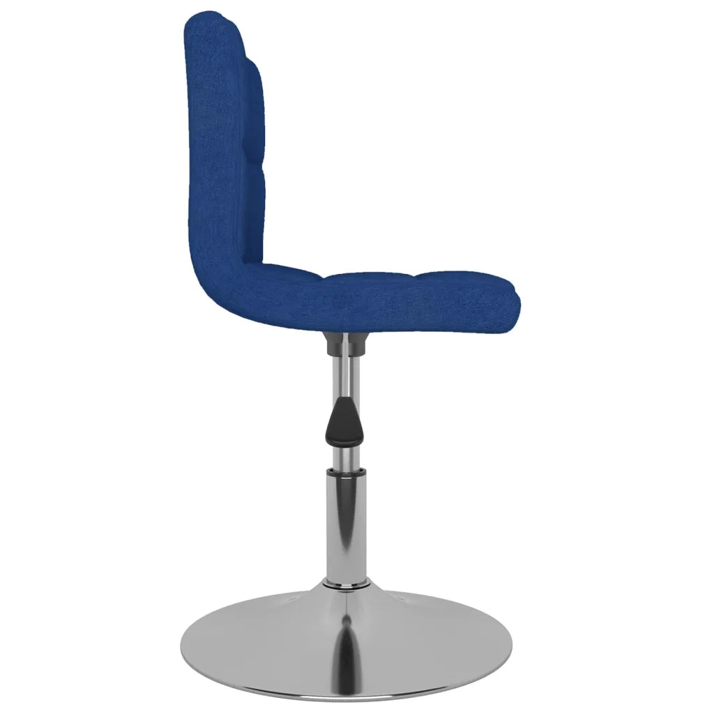 Sedie da Pranzo Girevoli 6 pz Blu in Tessuto 3087462