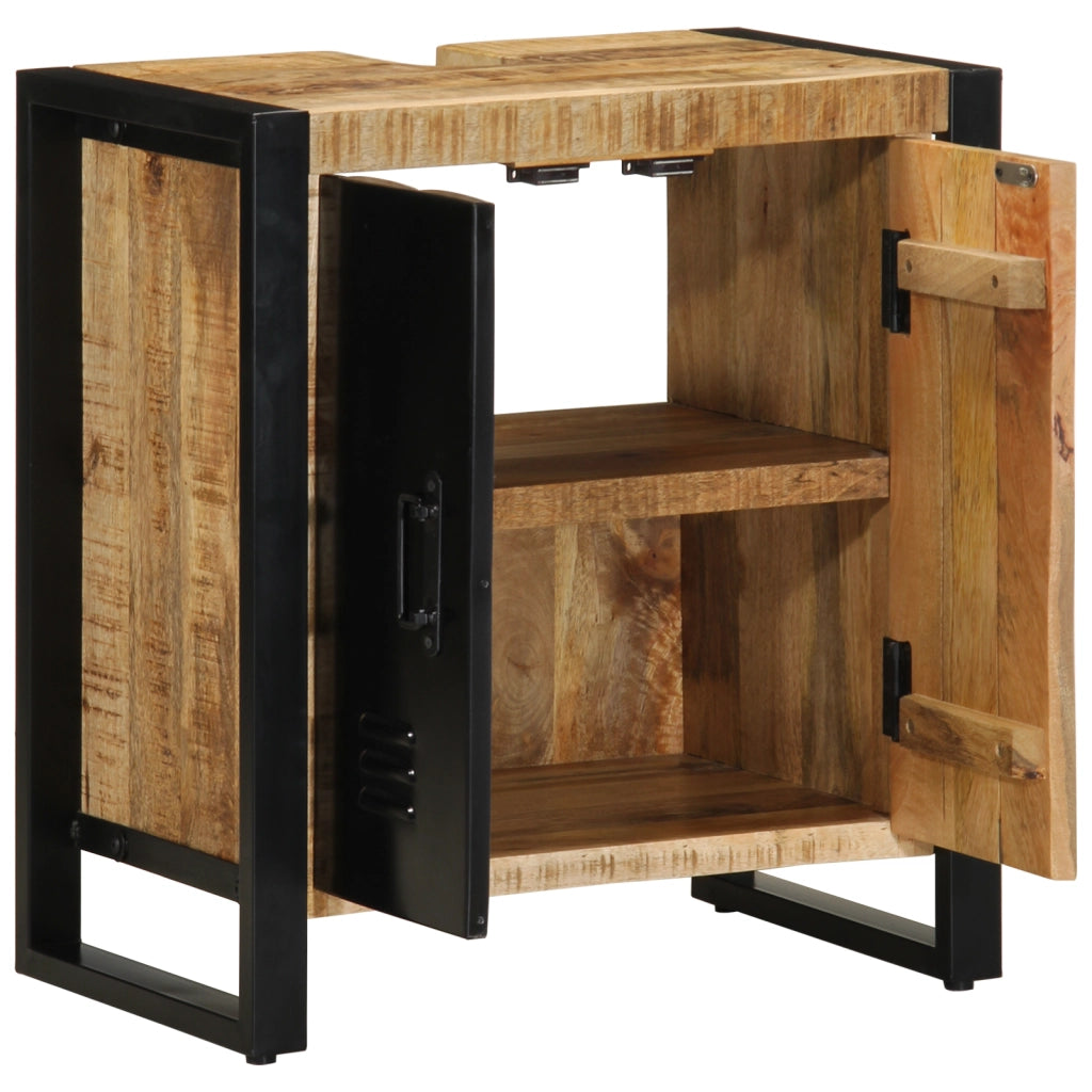 Mobile per Bagno 55x35x60 cm Legno Massello Grezzo