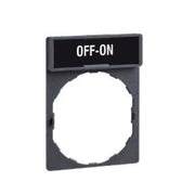 PORTA ETICHETTA 30 X 40MM - PER UNITÀ Ø22 - CON ETICHETTA OFF-ON