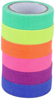 Tape fluorescente 6 pezzi - nastro neon - nastro illuminante - nastro Gaffer - accessori per feste - alta qualità