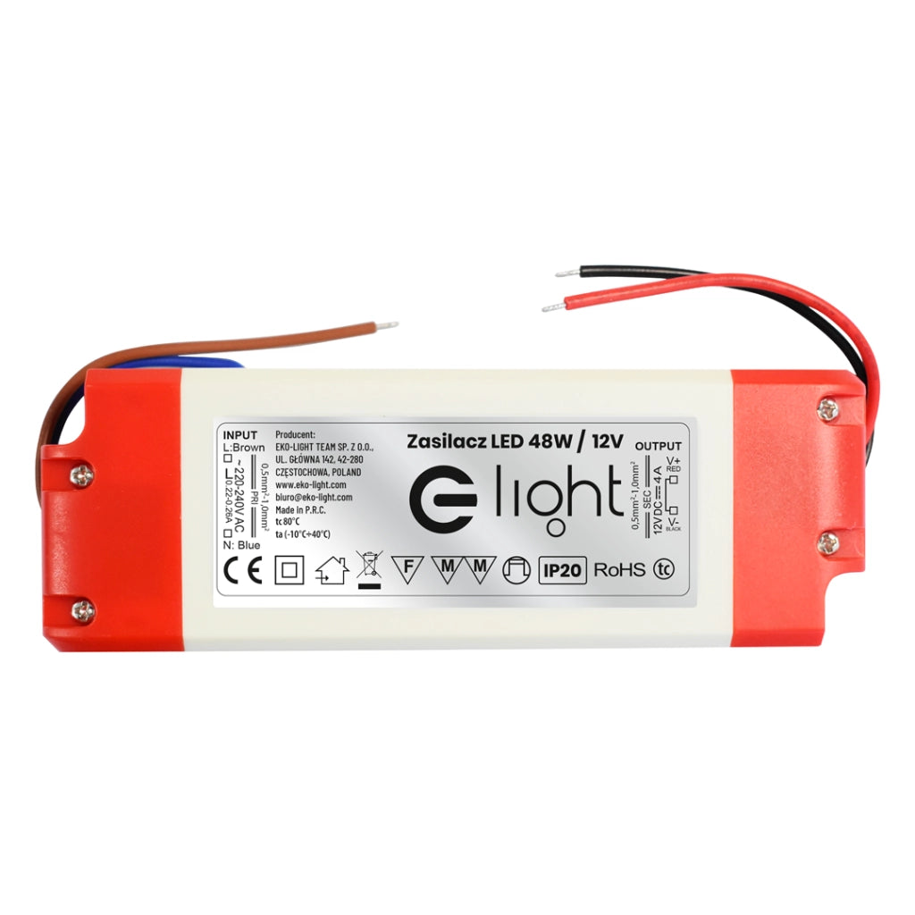 Alimentatore LED 48W 12V Eko-Light Milagro EKZAS9700