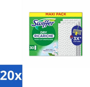 Veloce Asciugamano per Pavimento - 30 Fogli - Confezione in Bulk - 20 pezzi