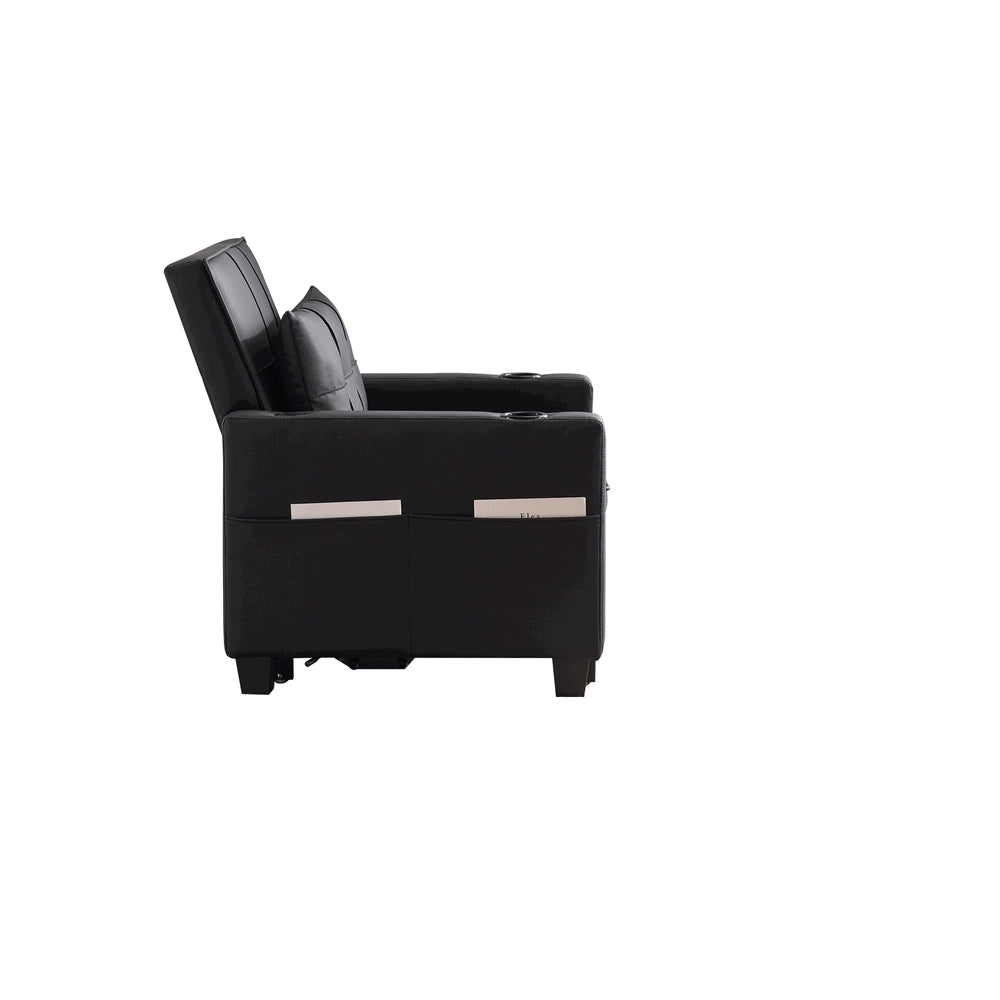 Divano letto 3 in 1 - Xylo - con porta-bicchieri e USB compatto