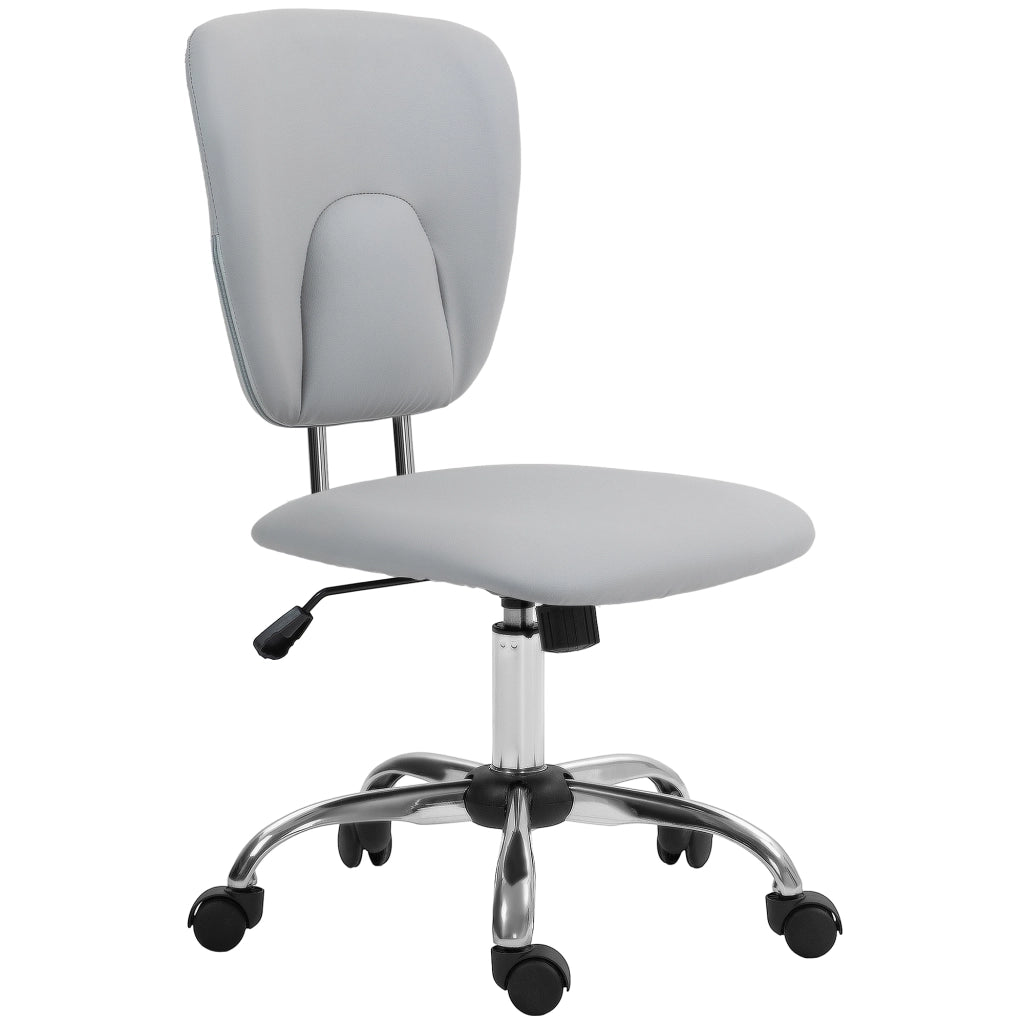 Sedia da Ufficio Girevole Regolabile in Altezza ¨C zephmum ¨C Grigio 50x54x87,5-96,5 cm