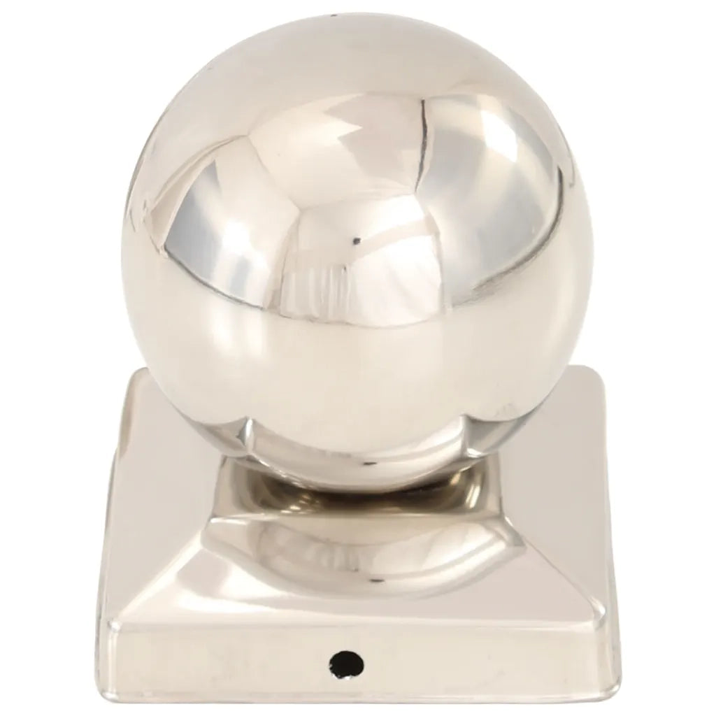 Tappi per Pali 6 pz EstremitÃ  a Globo in Acciaio Inox 81x81 mm cod mxl 56538
