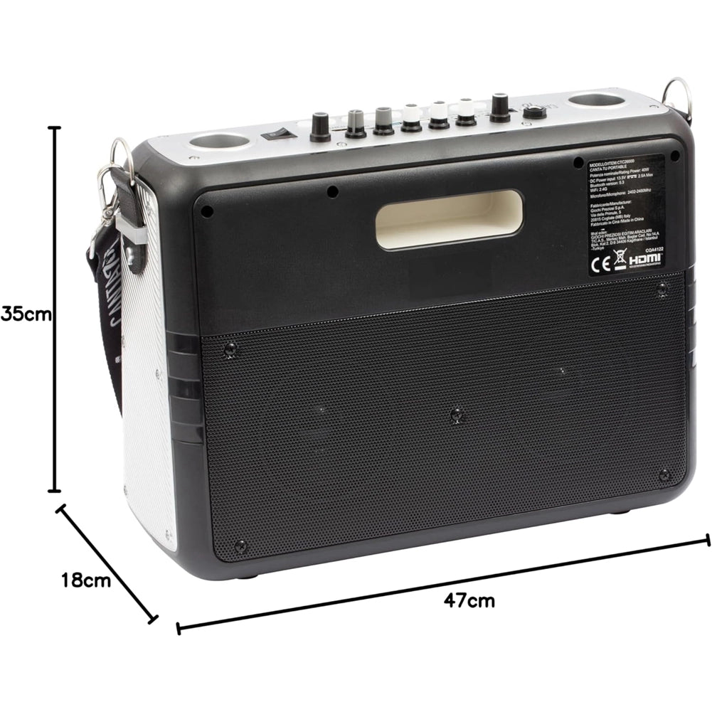 Canta Tu Karaoke Portatile 2024 Senza Fili Con Microfono Wireless Ampio Display