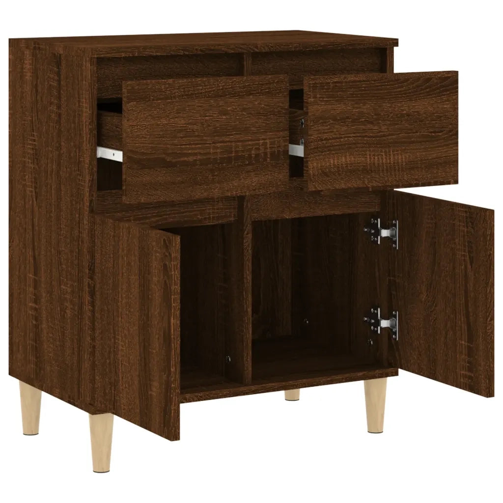 Credenza | Madia | Buffet da pranzo | Armadio da pranzo Rovere Marrone 60x35x70 cm in Legno Multistrato
