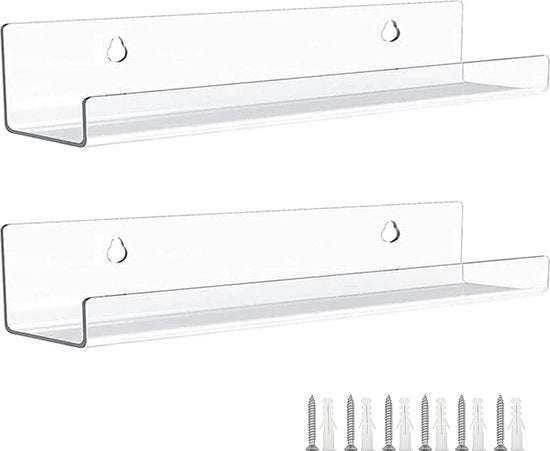 Set di 2 pannelli da bagno senza forare, pannello da parete bagno pannelli da bagno, pannello da bagno pannello da doccia senza forare, pannello da parete acrilico senza colla a spugna e viti per la stanza da bagno (bianco)
