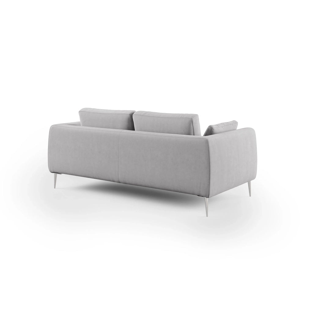 Plano Divano moderno in microfibra tecnica smacchiabile T11 196 cm grigio