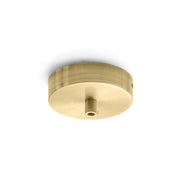 Rosone tondo in metallo Alice ottone IP20 per lampade a sospensione - Base da soffitto moderna, attacco centrale, facile installazione