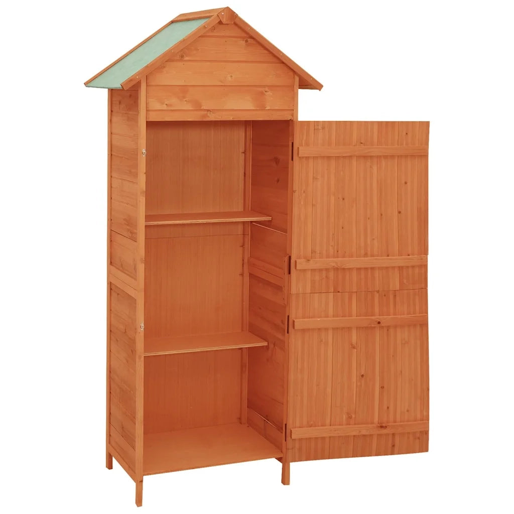 Armadietto da Giardino Marrone 42,5x64x190 cm