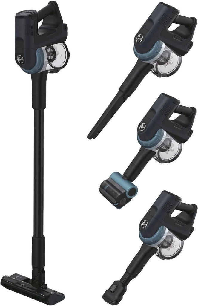 Hoover HF4, Aspirapolvere senza filo, Nero/Argento, 0,7L, Senza sacchetto