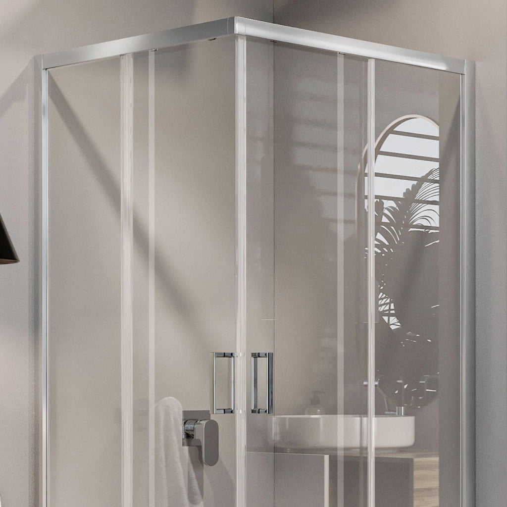 Box Doccia Rettangolare 75x90 H185 Trasparente 6mm mod. Ready