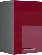 Pensile da cucina R-Line, Rosso lucido, 40 cm, per la libera combinazione all'interno di sistemi cucina modulari