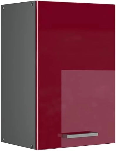 Pensile da cucina R-Line, Rosso lucido, 40 cm, per la libera combinazione all'interno di sistemi cucina modulari