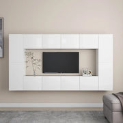 Set Mobile TV 8 pz Bianco in Truciolato cod mxl 33893