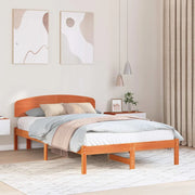 Struttura del letto Marrone cerato 140 x 190 cm Pino massello 872070