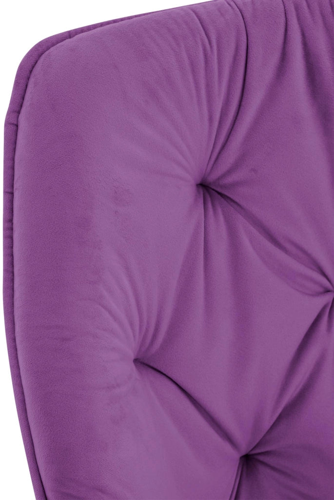 Sedia Tanna in velluto viola