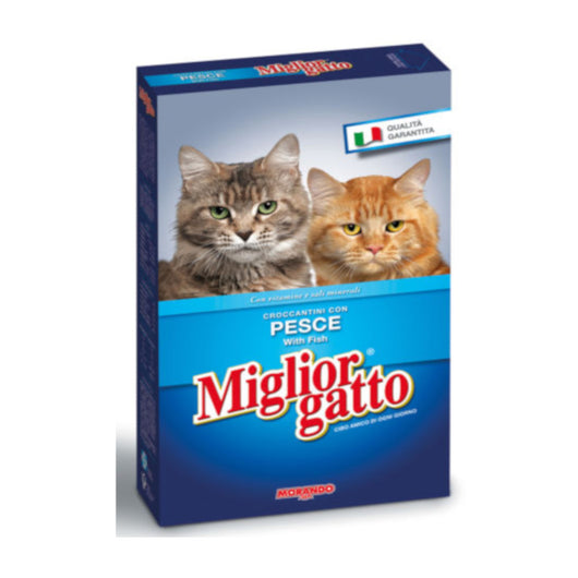 Multipack da 12 confezioni di miglior gatto morando adult croccantini secchi al pesce 400 gr