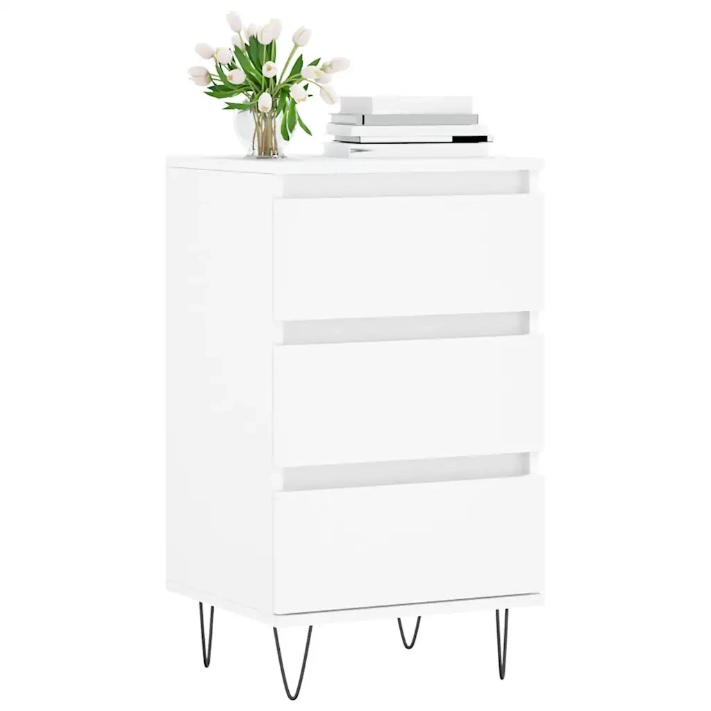 Credenza | Madia | Buffet da pranzo | Armadio da pranzo Bianca 40x35x70 cm in Legno Multistrato