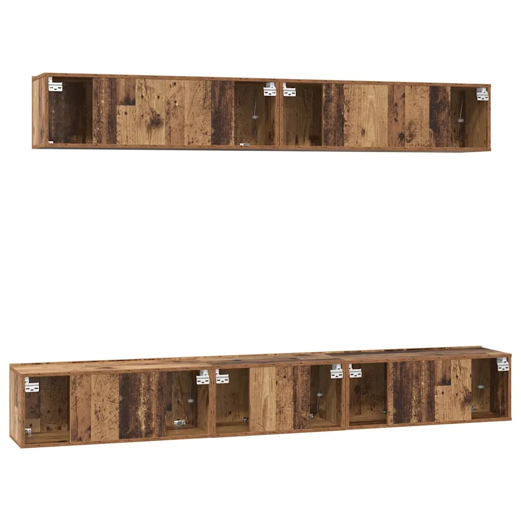 Set mobile TV 5 pcs Legno vecchio Legno multistrato 3393384