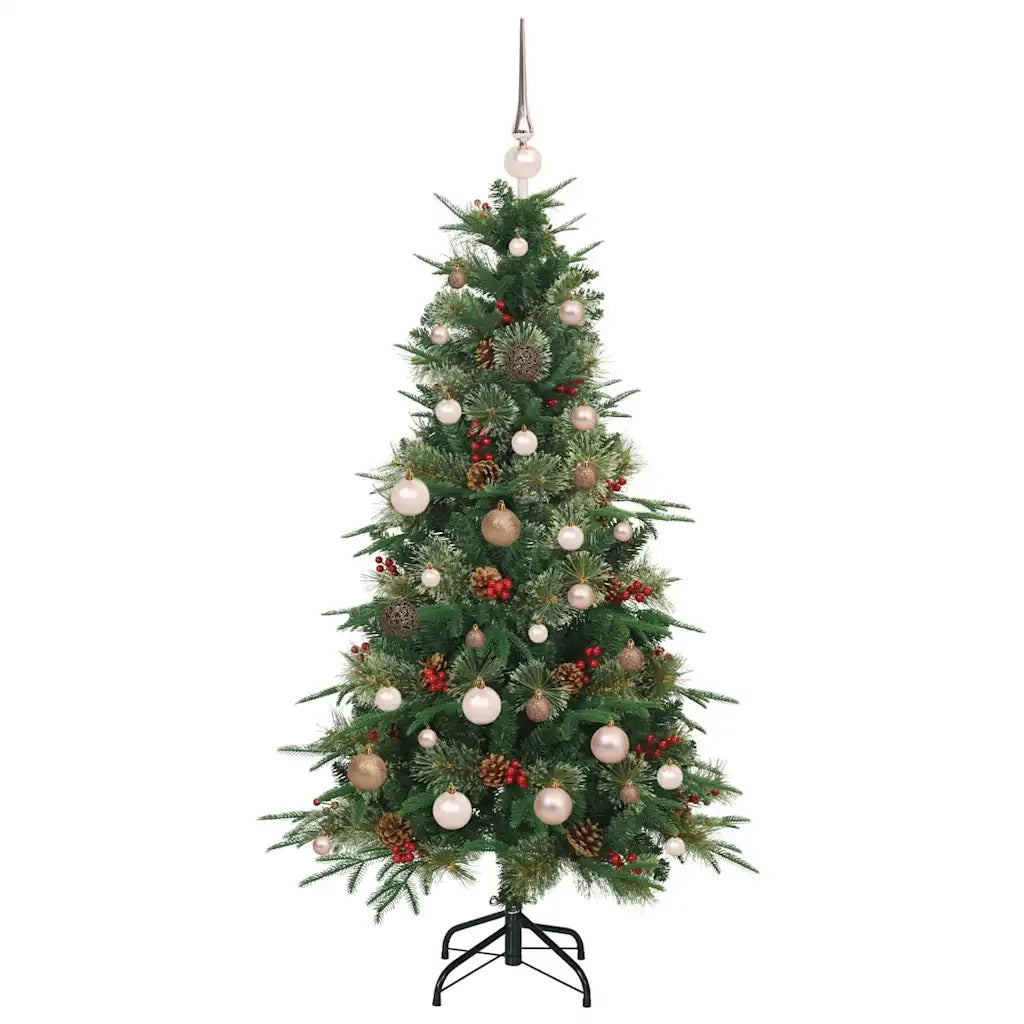 Albero di Natale Artificiale con Rami Pieghevoli Verde 150 cm 3397404