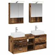 Set di mobili per il bagno 5 pcs Legno antico 3406805