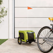 Rimorchio da Bici per Animali Verde e Nero Oxford e Ferro 93997
