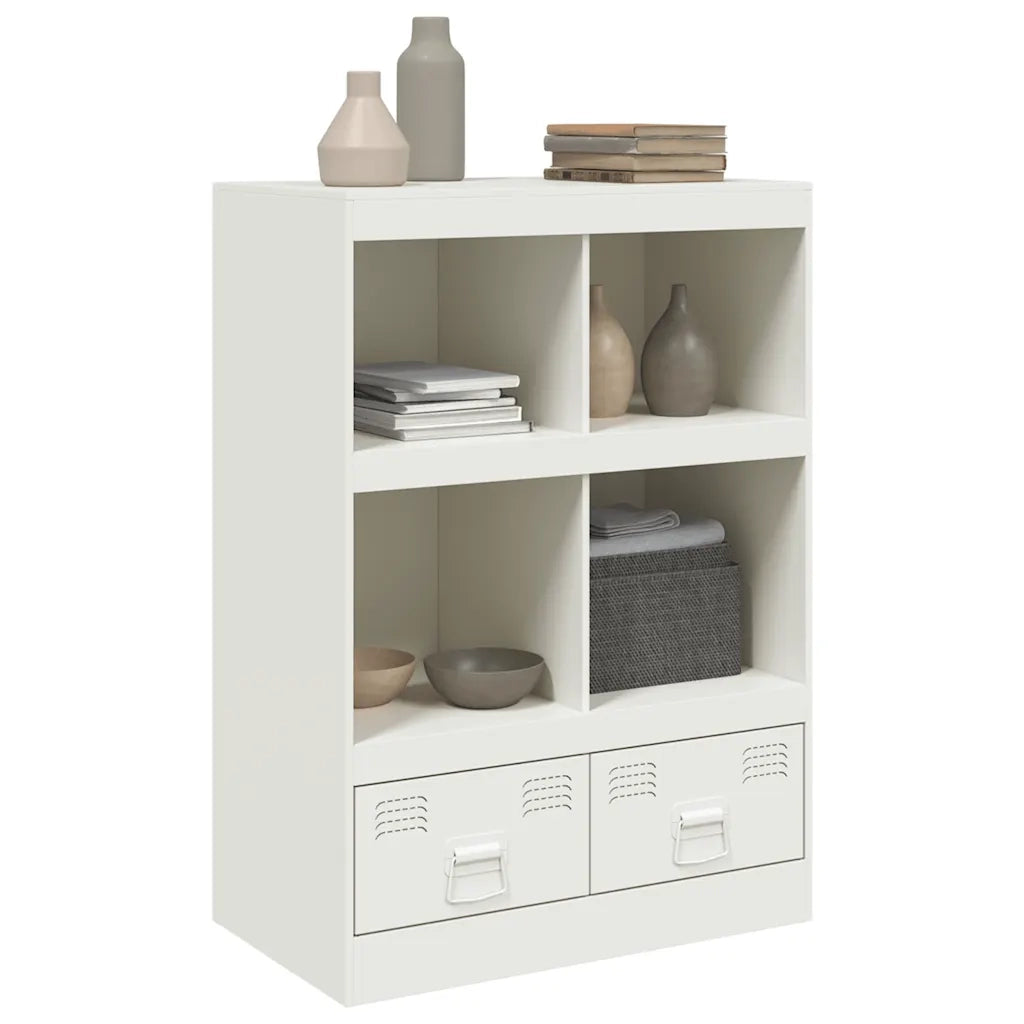 Credenza Bianca 67x39x95 cm in Acciaio 841804