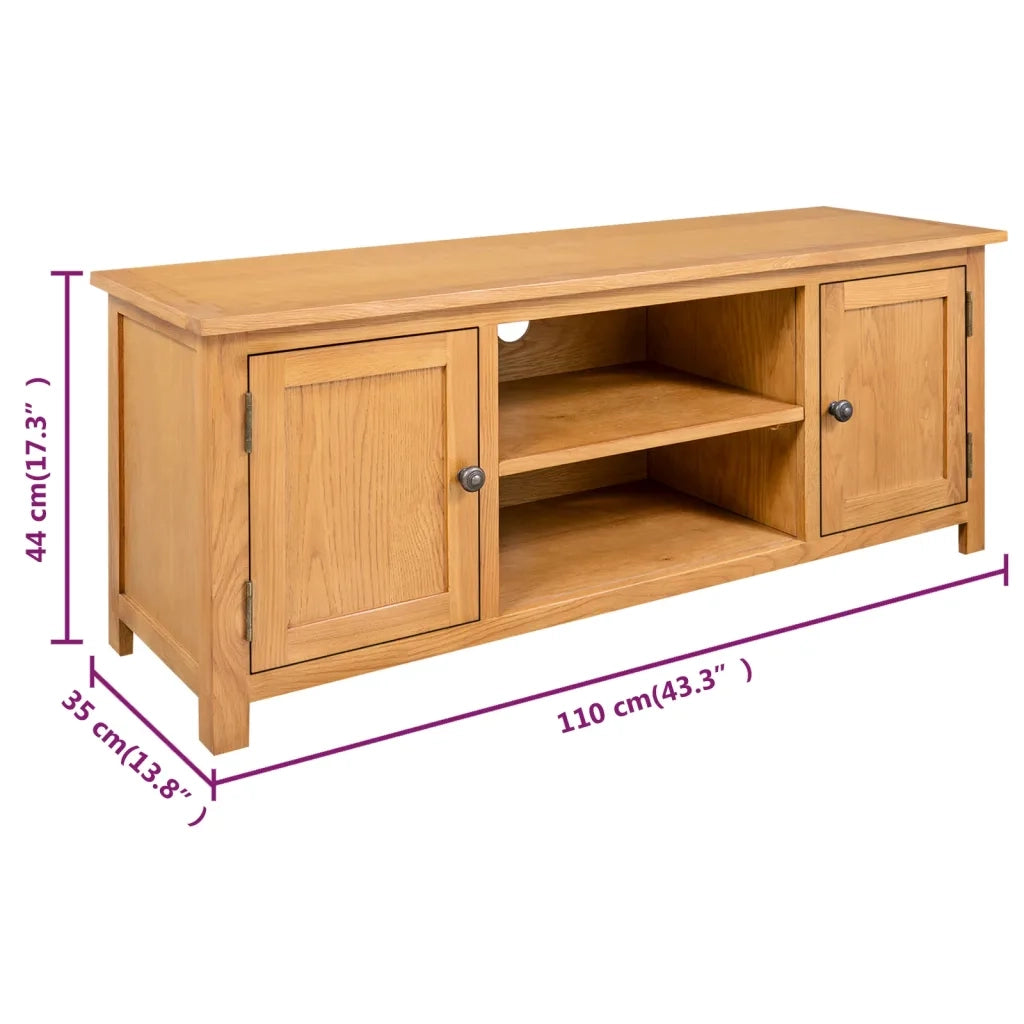 Mobile TV 110x35x44 cm in Massello di Rovere cod mxl 9632