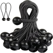 Cinture di Lega Multifunzionali con Palle Bungee - Cinture di Lega in Elastico di Alta Qualità con Palla Elastica per Tende da Campeggio, Lucentini, Tende da Sole